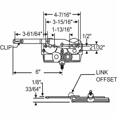 STRYBUC Dyad Arm Casement Operator 36-178
